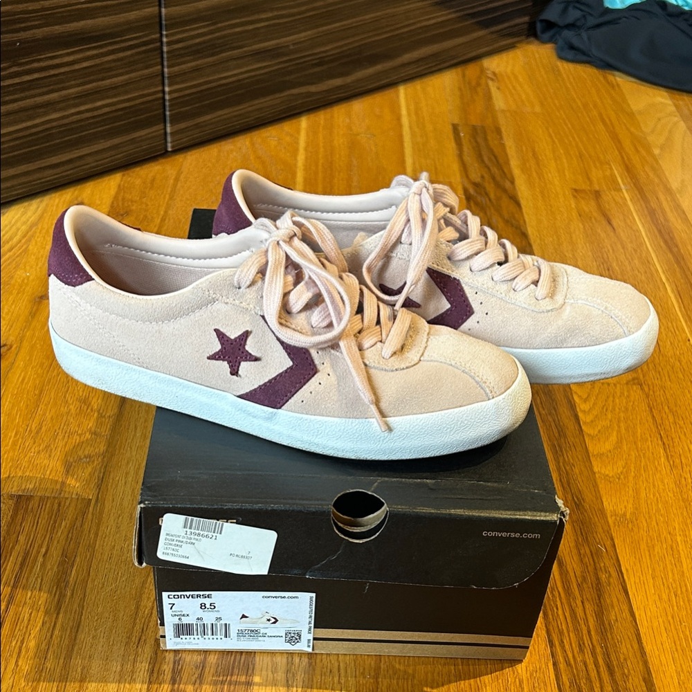 Converse Breakpoint Ox Suede Women's Pink and Maroon Sneakers